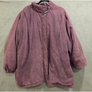 Worthington Essentials Heavy Faux Suede Coat Women's Size 3X ThermoLite Warm